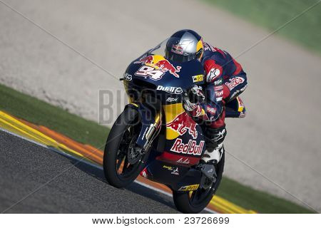 VALENCIA, Hiszpania - 11 lutego: Uczestnik w Moto2 i 125cc Test - Folger - na 11 lutego, 20