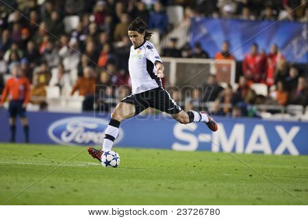 VALENCIA, Spanien - Feb 15 - Topal i UEFA Champions League mellem Valencia C.F. vs Schalke 