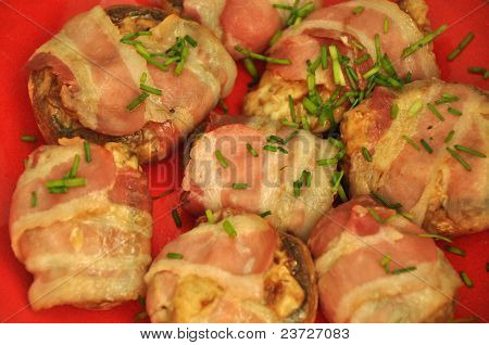 Funghi pancetta