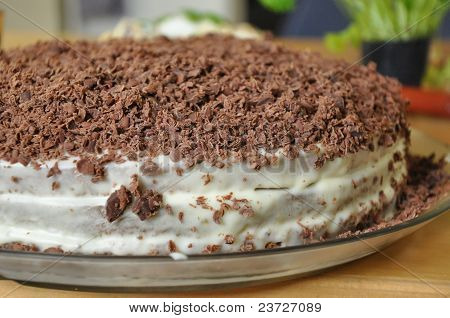 Torta con trucioli di cioccolato