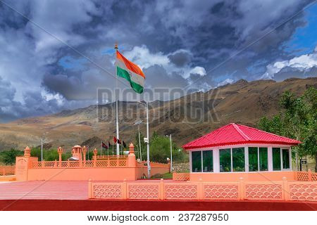 Kargil, Ladakh, Jammu And Kashmir / India - September 1st 2014 : Vijay Rath Memorial , Symbol Of Ind