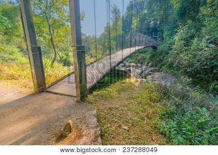 An Old Bridge Leading To Suntanekhalo, Built Over River Murti - Jhalong, Dooars, West Bengal, India.