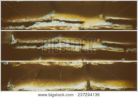 Old Brick Wall, Stone Background Or Rock Surface - Good For Web Site Or Mobile Devices.