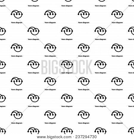 Venn Diagramm Pattern Vector Seamless Repeating For Any Web Design