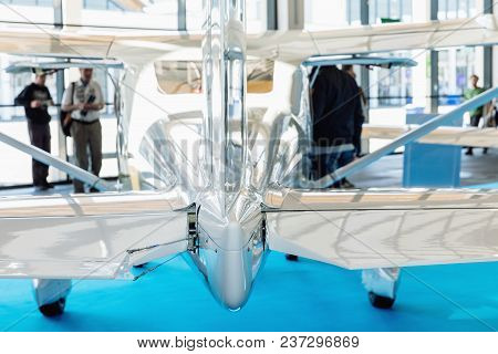 Small Sports Airplane At The Show, Exibition Aicraft