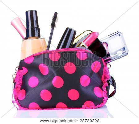 kosmetolog makeup isoleret på hvid