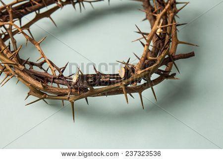 A Crown Of Throns With Mint Background