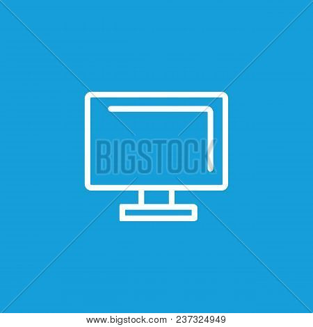Icon Of Computer Monitor. Screen, Desktop Pc, Output Device. Display Concept. Can Be Used For Topics