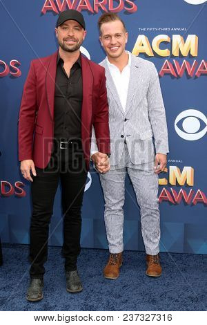 LAS VEGAS - APR 15:  Cody Alan, Michael Trea at the Academy of Country Music Awards 2018 at MGM Grand Garden Arena on April 15, 2018 in Las Vegas, NV