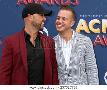 LAS VEGAS - APR 15:  Cody Alan, Michael Trea at the Academy of Country Music Awards 2018 at MGM Grand Garden Arena on April 15, 2018 in Las Vegas, NV