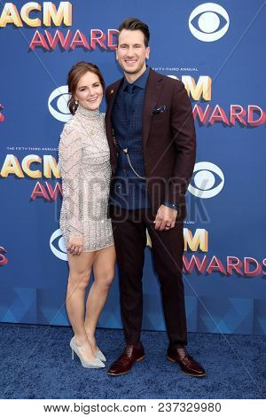 LAS VEGAS - APR 15:  Kailey Dickerson, Russell Dickerson at the Academy of Country Music Awards 2018 at MGM Grand Garden Arena on April 15, 2018 in Las Vegas, NV