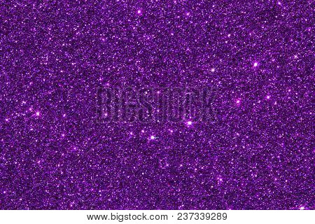 Close Up Purple Violet Glitter Texture, Feative Shiny Background