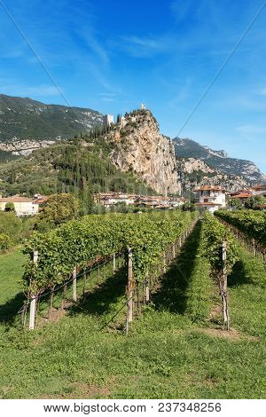 Arco Di Trento, Small Town Near The Lake Garda In The Sarca Valley, Trentino Alto Adige, Italy, Euro