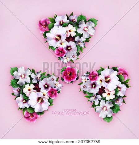 3d Rendering Of Idea That Korean Denuclearization Can Bring Peace And Happiness.