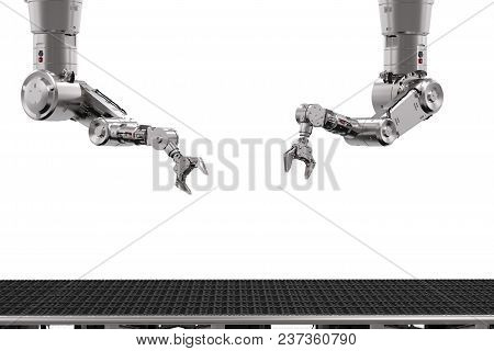 Robot Arm With Conveyor Line