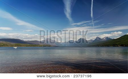 Flathead Lake nel Glacier National Park, USA