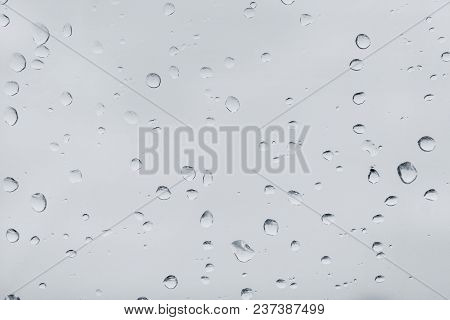 Drops Of Water On A Window Pane