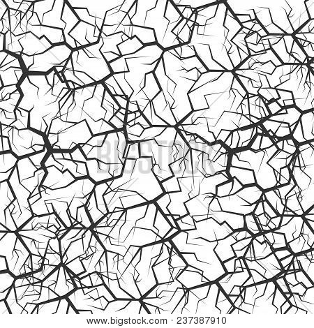 Cracked Background Illustration With Cracks, Breaks, Fissures, Fractures, Rifts, Splits
