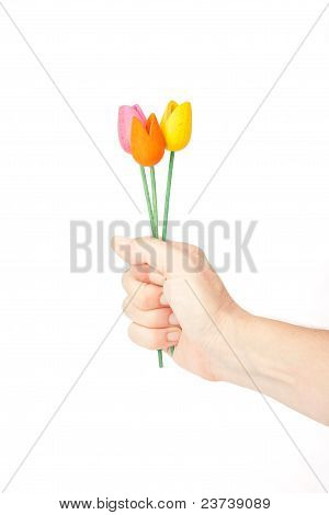 At give blomster
