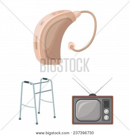 Human Old Age Cartoon Icons In Set Collection For Design. Pensioner, Period Of Life Vector Symbol St