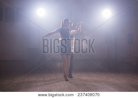 Couple Dancing Social Danse Kizomba Or Bachata Or Semba.