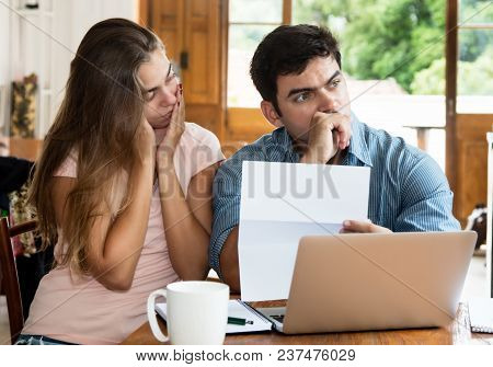 Desperate Couple Without Money At Home At House
