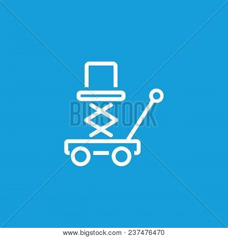 Icon Of Lifting Jack. Equipment, Maintenance, Loader. Service Concept. Can Be Used For Topics Like G