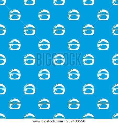 Soap Dish Pattern Vector Seamless Blue Repeat For Any Use