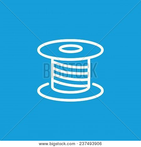 Line Icon Of Spool. Sewing, Thread, Cable. Needlework Concept. Can Be Used For Topics Like Hobby, Ta