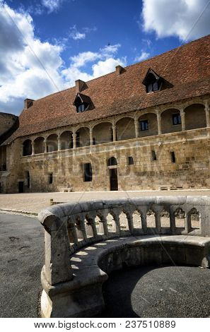 Castle of Henry IV in Nerac, ancient French town on the Baise River, tourist destination