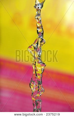 黄色和粉红色水滴
