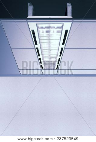 Office Lighting Application Using T-bar Ceiling. This Picture Can Used For Lighting Business.