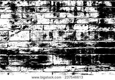 Vector Bricks And Stones Texture. Abstract Background, Old Brick Wall. Overlay Illustration Over Any