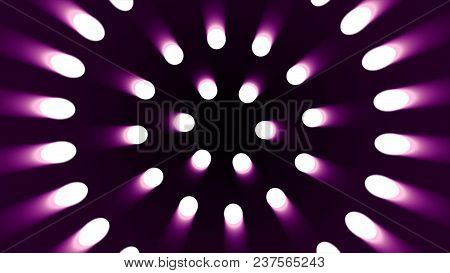 Colorful Circles Continuously Rotating On Center. Seamlessly Loopable. Colored Circles Rotating In A