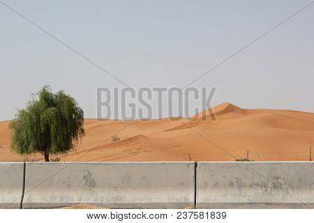 Desert Sand Barrier Stone Fence Stop Desertification