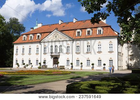 Nieborow -  Poland - September 04, 2010: The Palace Of Nieborow Estate In Poland. The Manor Of Niebo
