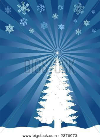 Einsamer Weihnachtsbaum