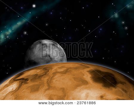 Moon rising