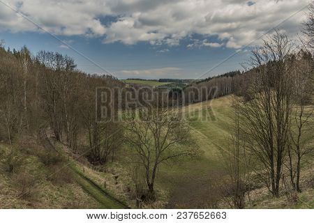 Landscape Near Horni Slavkov Town And Leznice Village In West Bohemia