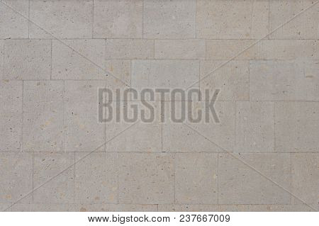 New Decorative Wall Of Light Brown Tuff