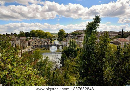 Nerac, ancient French town lying on both sides of the Baise River, tourist destination