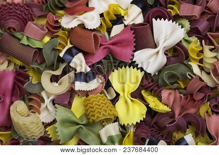 Background Of Handmade Multi-colored Paste Close Up