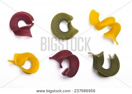 Handmade Multi-colored Paste On A White Background Close-up