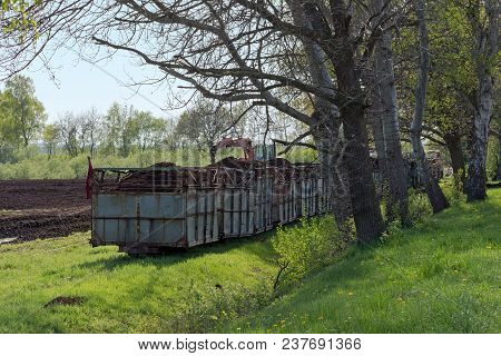 Narrow-gauge Field Railway, In Germany Called Lore, Transport Of Peat Out Of The Turf Bog, Venner Mo