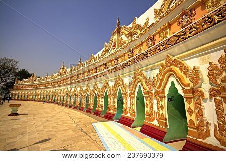 Decoration Of The Golden Temple In Myanmar.