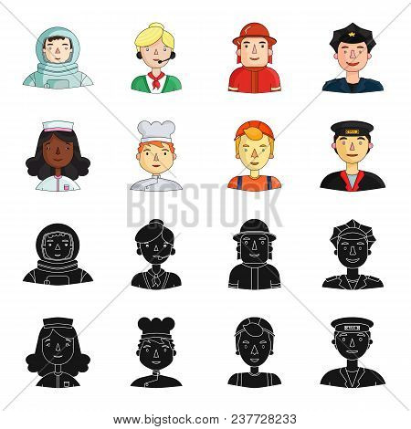 A Nurse , A Cook , A Builder , A Taxi Driver . People Of Different Professions Set Collection Icons 