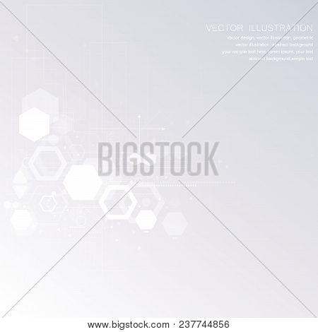 Abstract Technological Background With Various Technological Elements. Structure Pattern Technology 