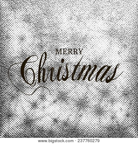 Merry Christmas. Metallic Glossy Texture. Metal Silver Pattern. Abstract Shiny Background. Luxury Sp