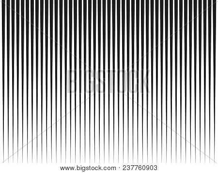 Vetical Line Halftone Pattern With Gradient Effect. Template For Backgrounds And Stylized Textures. 