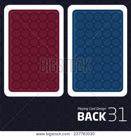 Game Card Back Abstract Pattern Background Underside